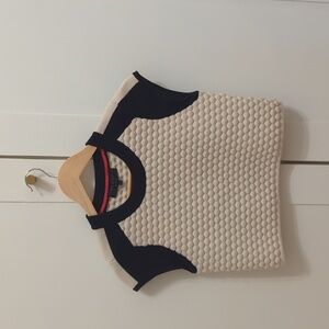 Rag And Bone Quilted Top - White And Black Textured Size XS